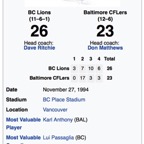 Grey Cup 1994 - Photo 1