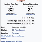 Grey Cup 1999 - Photo 1