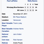 Grey Cup 2011 - Photo 1