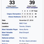 Grey Cup 2016 - Photo 1