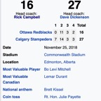 Grey Cup 2018 - Photo 1