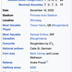 Grey Cup 2025 - Photo 1